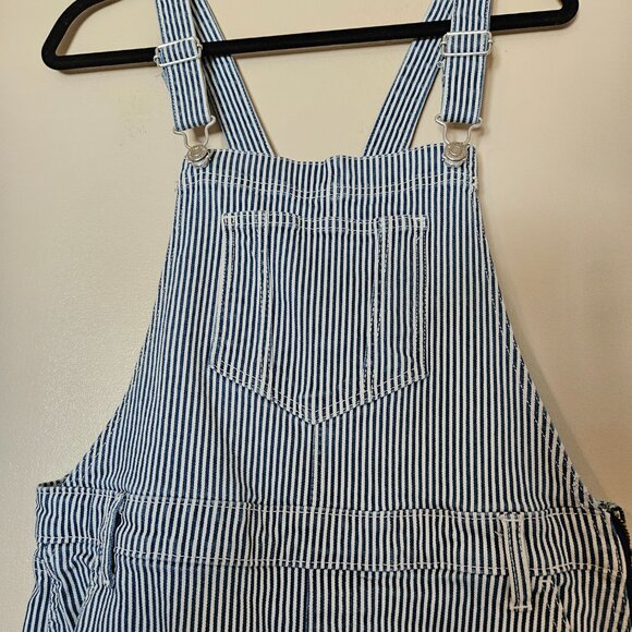 Old Navy Striped Bib Overalls - Picture 2 of 4